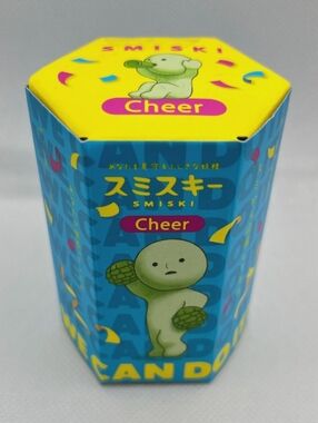 Smiski Cheer Figure Box - Yellow & Blue Packaging